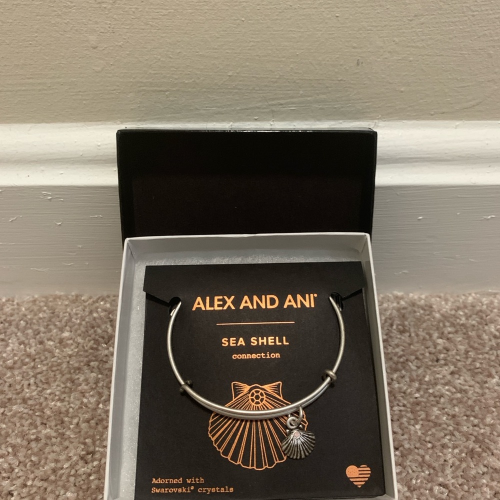 Alex and Ani Sea Shell Charm Bracelet